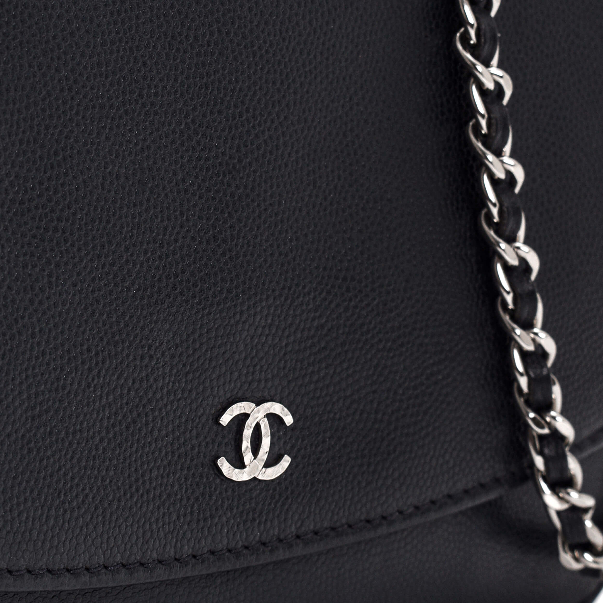 Chanel - Black Caviar Leather Wallet on Chain II